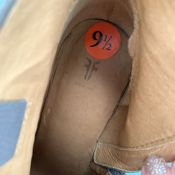 Frye Reina JEA Women Size 9.5 Gray Suede Leather Ankle Boot Zip 3471724 - Picture 10 of 14